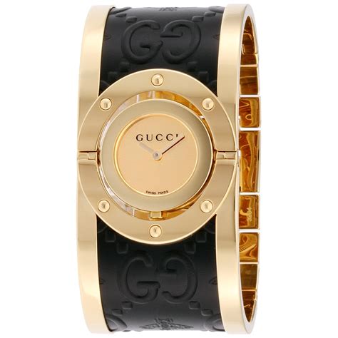 gold bangle gucci watch|Gucci gold watch ladies.